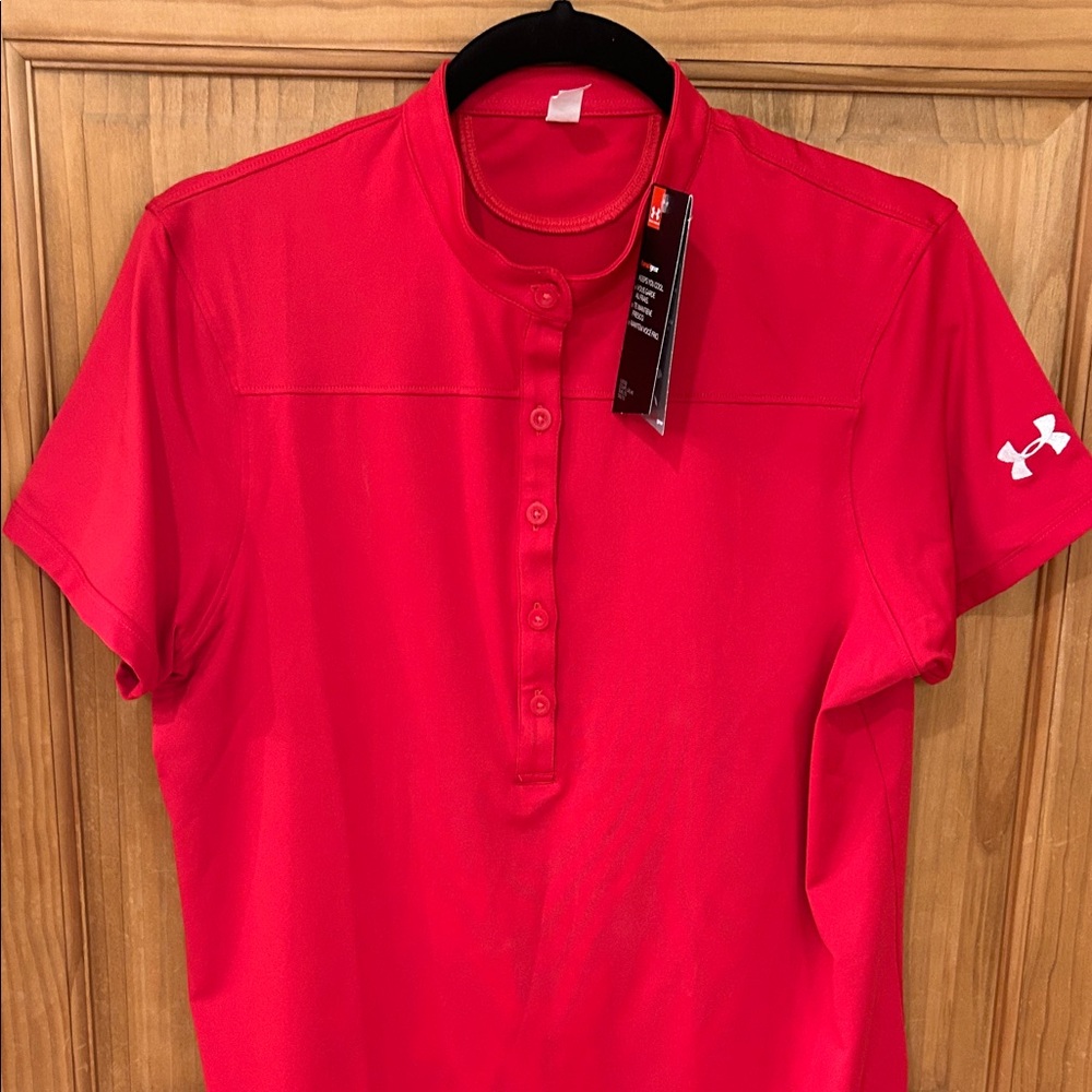 Under Armour Vibrant Red Polo Shirt